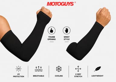 MotoGuys Arm Sleeves - Black (Pair)