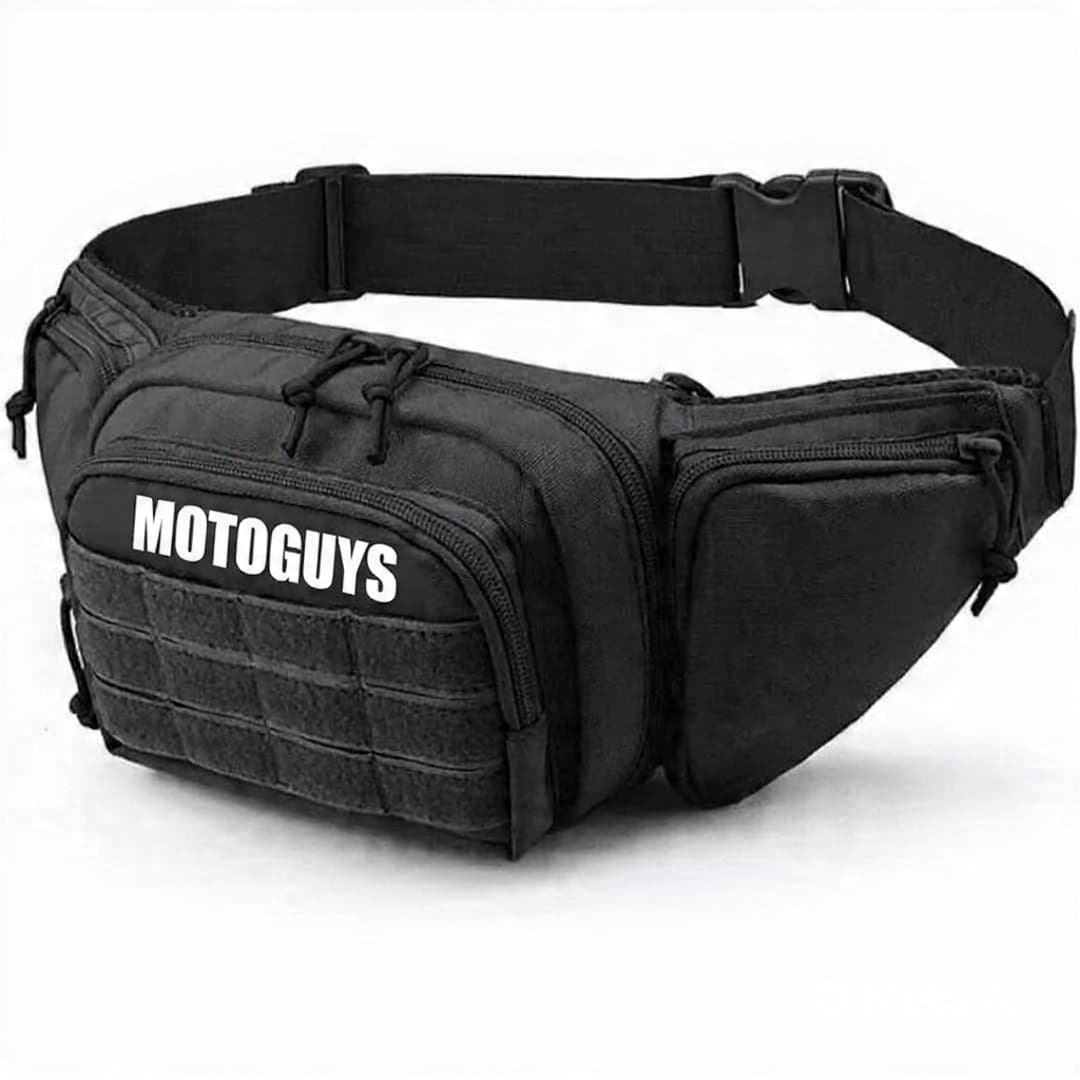 Multi-Pocket Thigh Bag - Black